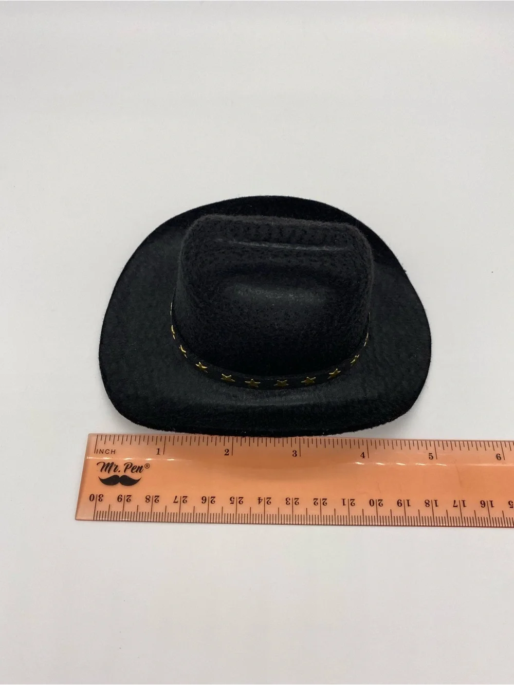 Black Pet Cowboy Hat with Adjustable Elastic Band For Small Dogs And Cats